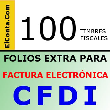 100 Timbres extras CFDI (Un año de vigencia)