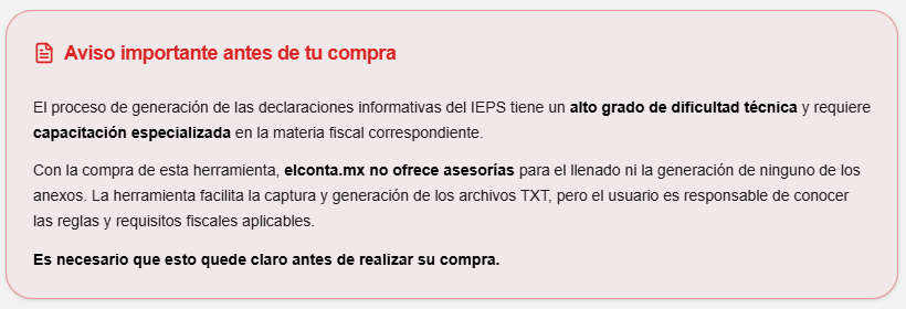 disclaimer multi ieps